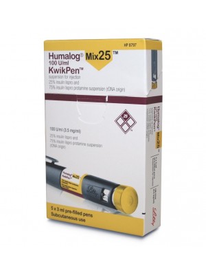 HUMALOG MIX 25 KWIK PEN 300 IU. 10 pens